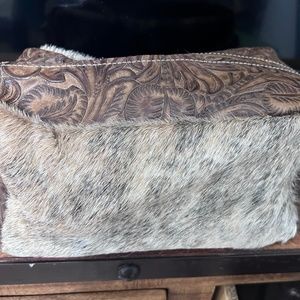 Dancing Cactus Designs Cowhide Shower Bag